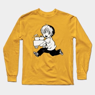 I draw chibi Shindo Hikaru with go set / Hikaru no Go Long Sleeve T-Shirt